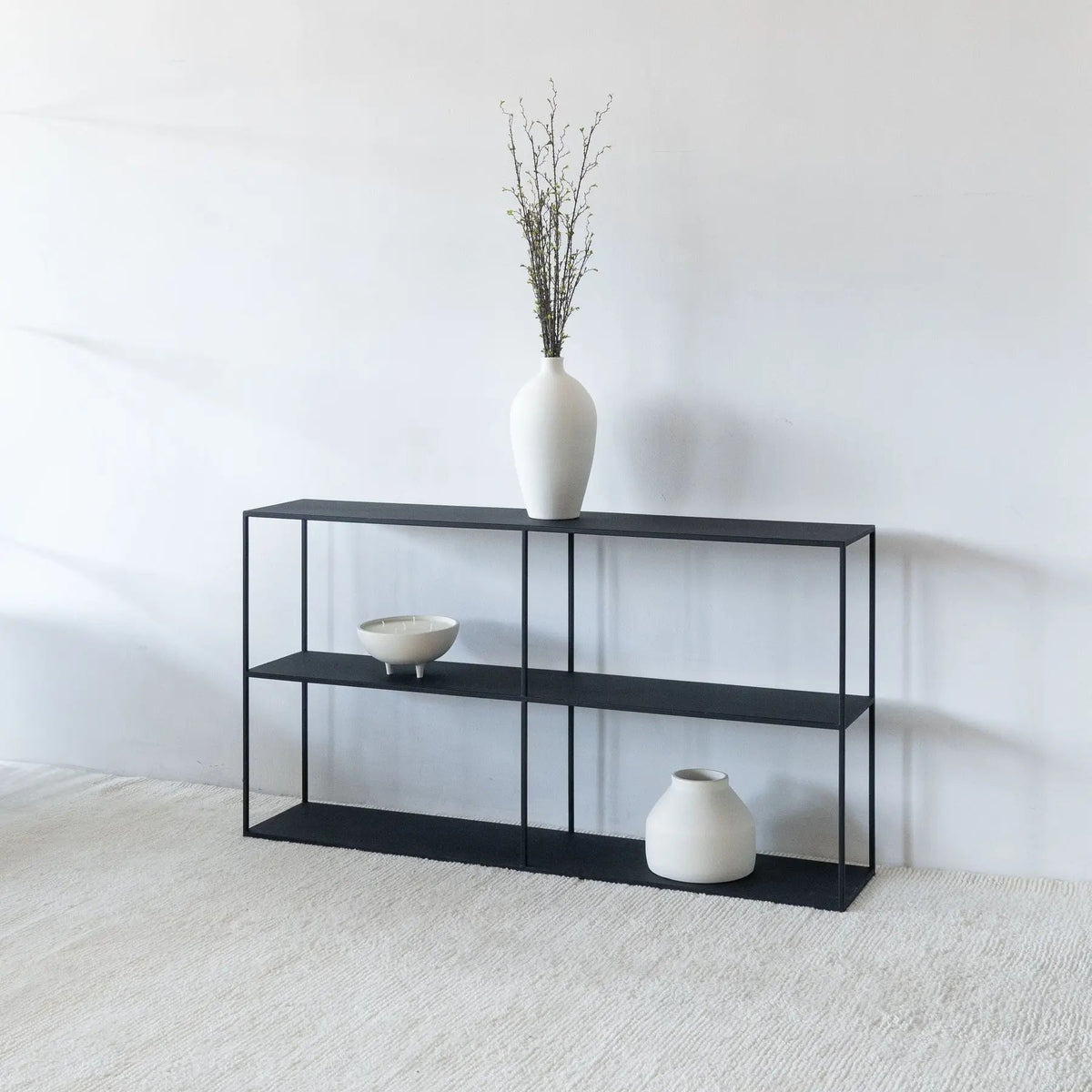 Console Onyx — version acier noir poudré - Modernista Maroc