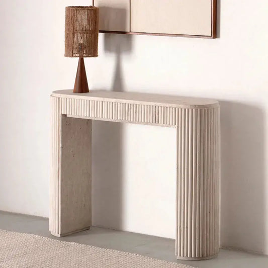 Console en travertin Thyssia Modernista Maroc