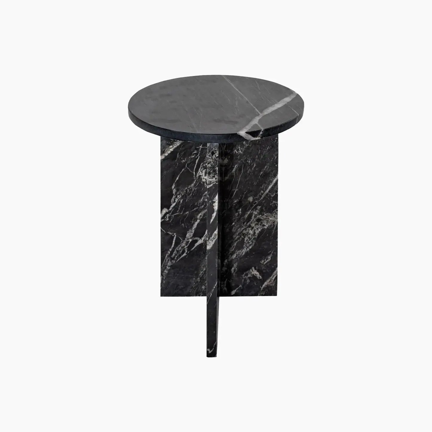 Table d'appoint en marbre Noir - Modernista Maroc