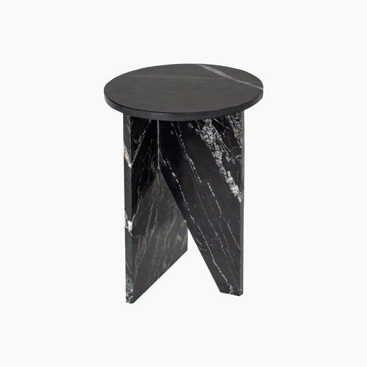 Table d'appoint en marbre Noir - Modernista Maroc
