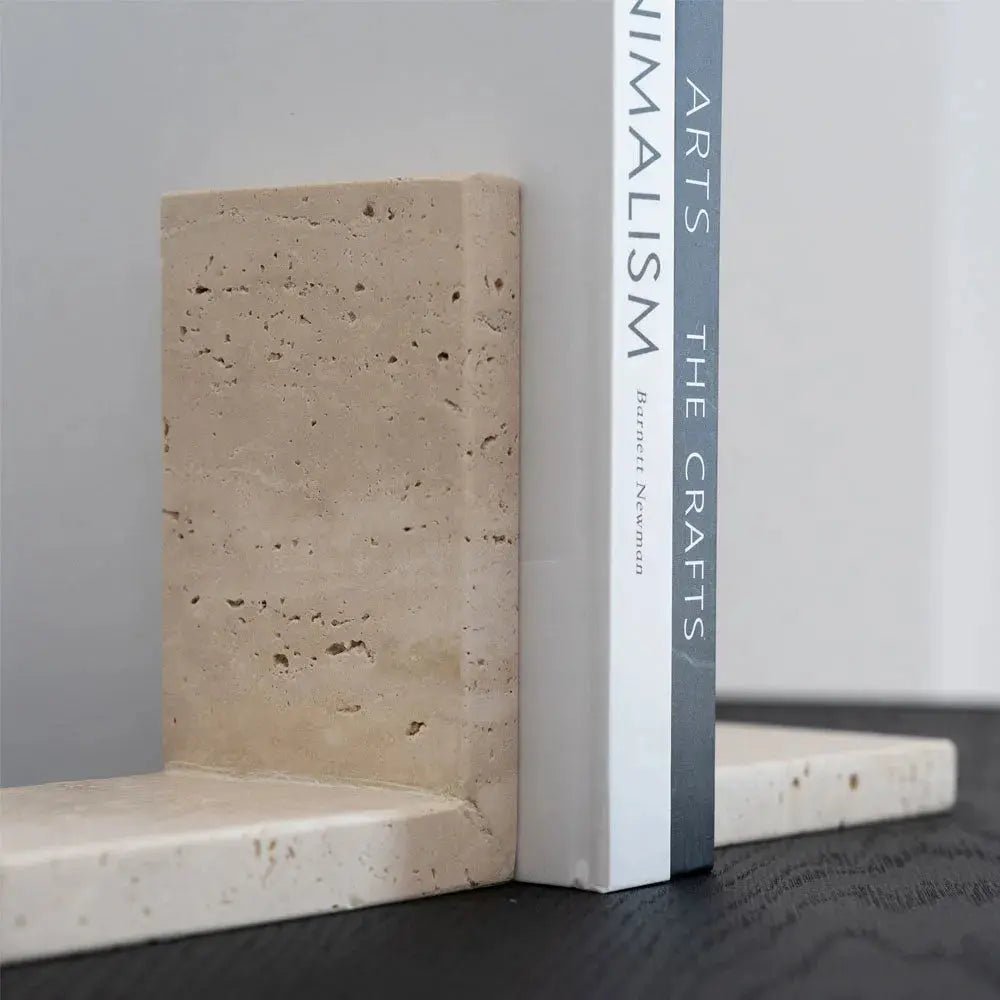 serre-livres en travertin - Modernista Maroc