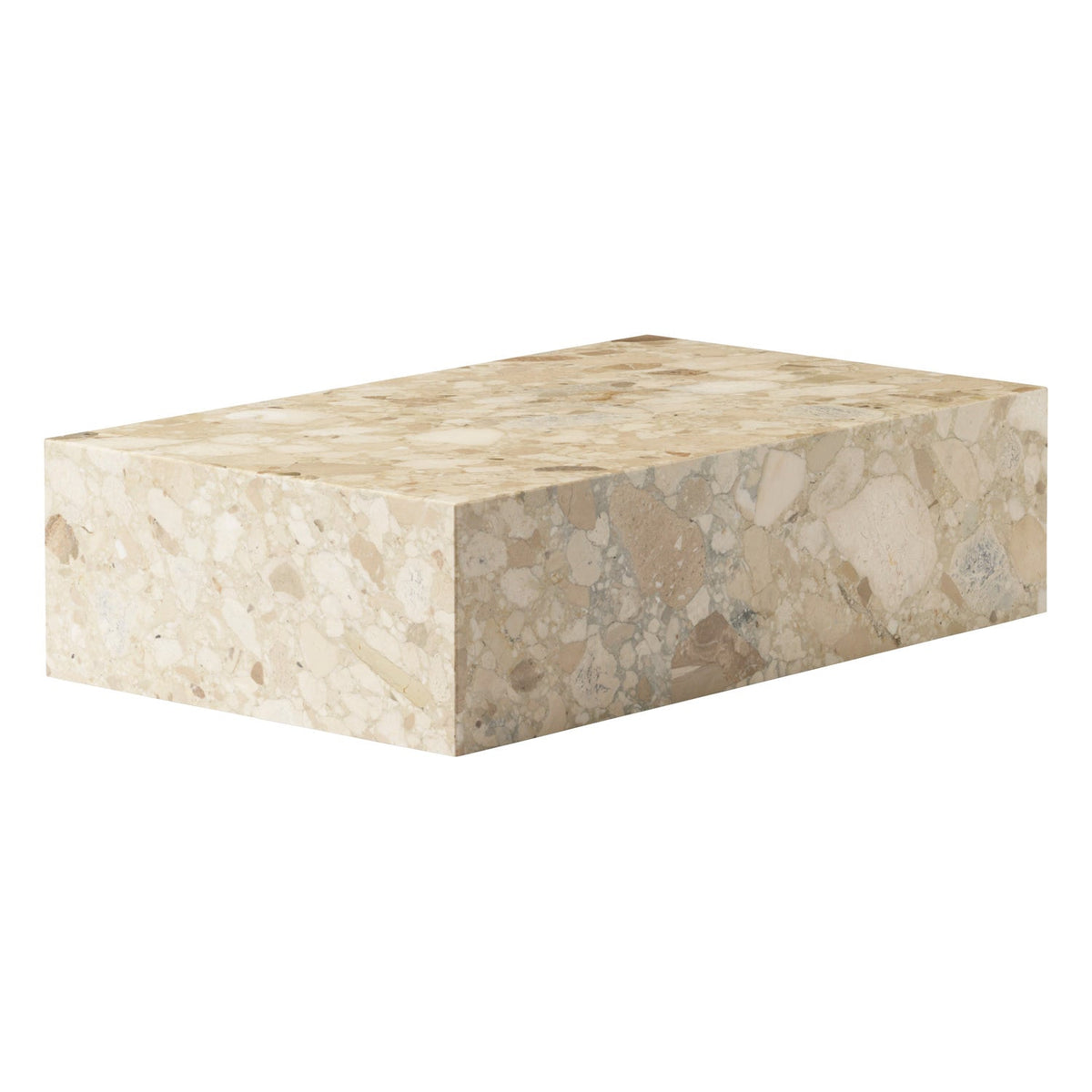 Table basse monolithe en pierre Kunis Breccia
