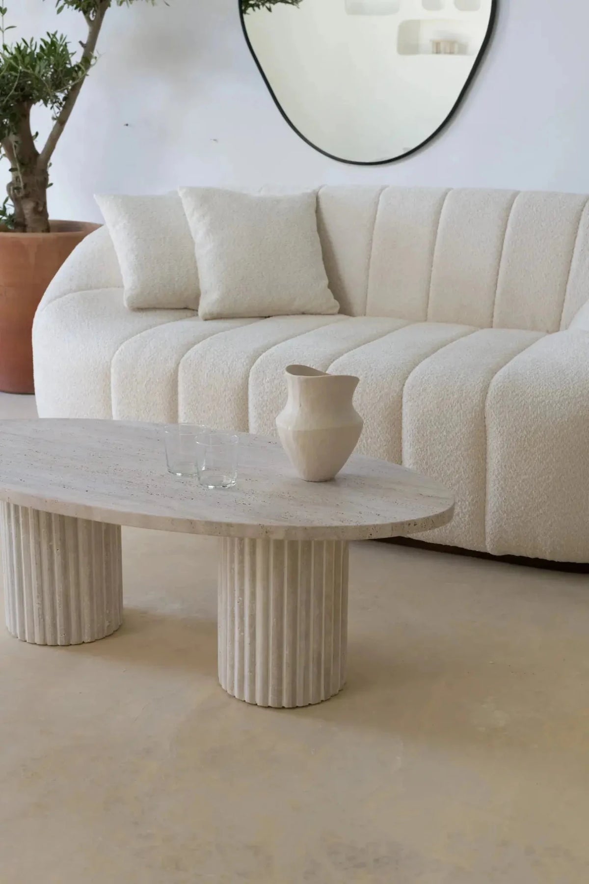Table basse ovale Hestia - Modernista Maroc