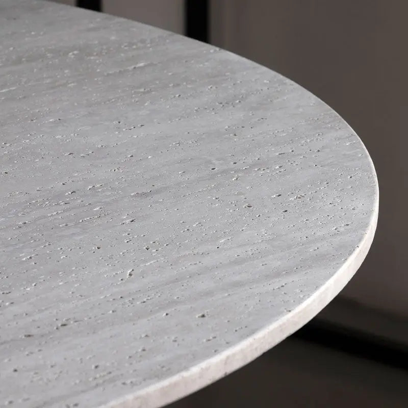 Table à manger en travertin Saphir - Modernista Maroc