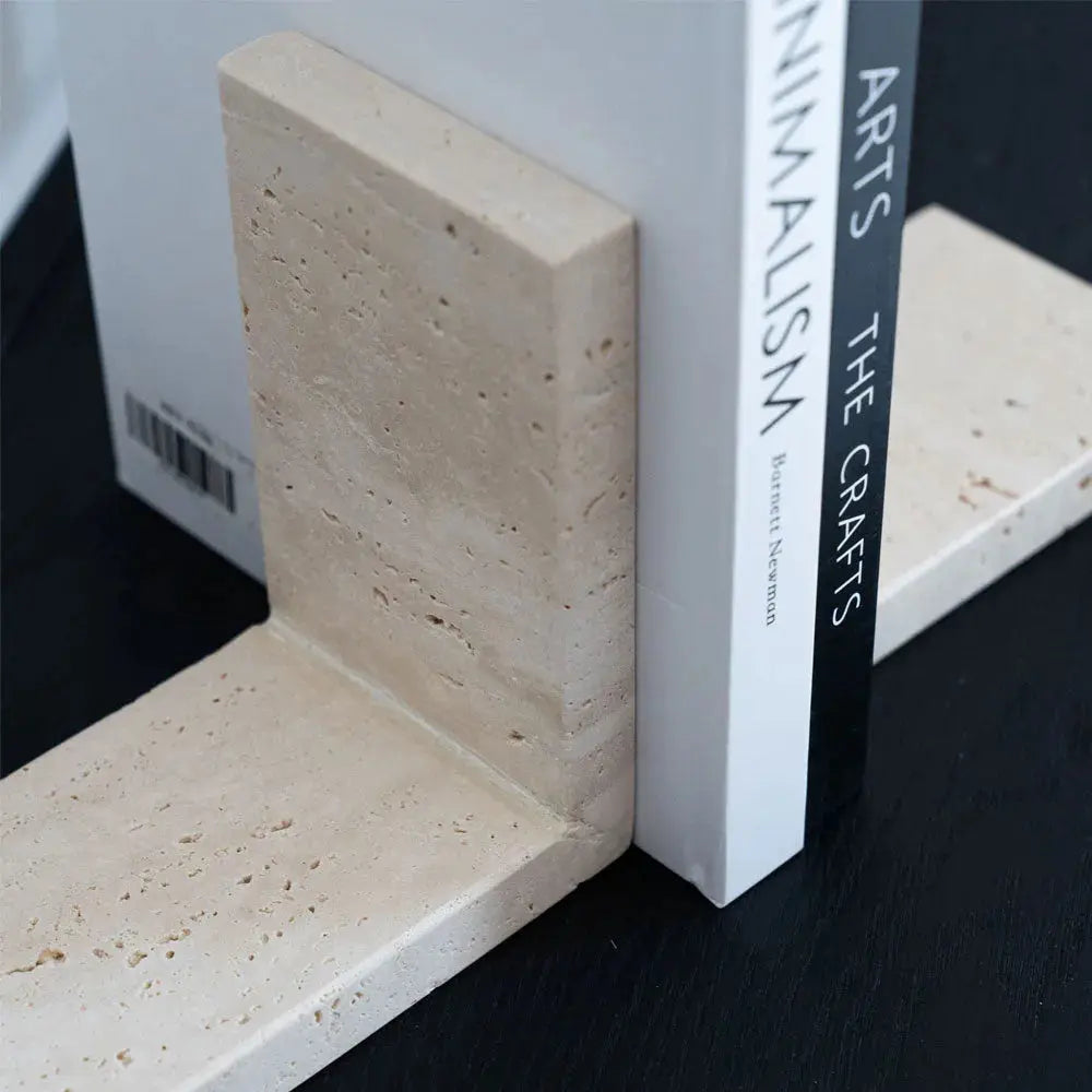 serre-livres en travertin - Modernista Maroc