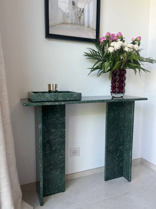 Console en Marbre Vert Guatemala - Modernista Maroc