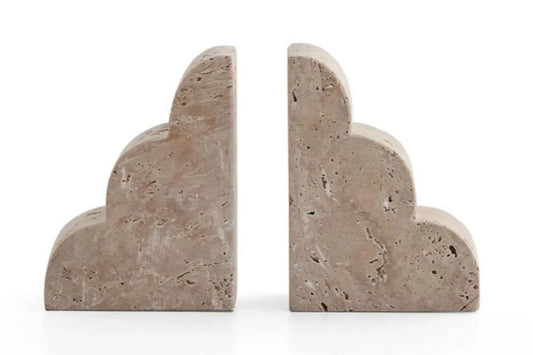 Serre-livres en travertin - Modernista Maroc