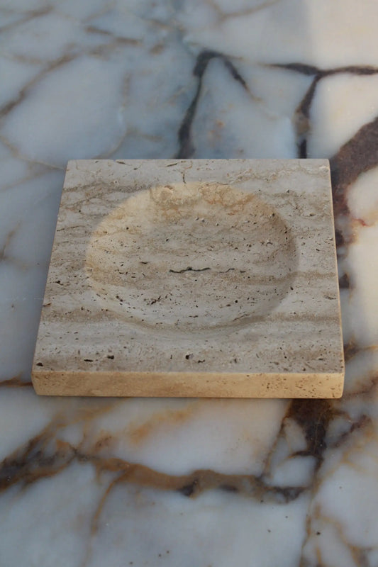 Attrape-anneaux en travertin - Modernista Maroc