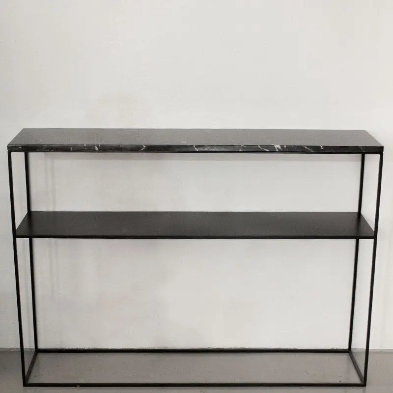 Console Atlas en marbre noir Augusta - Modernista Maroc
