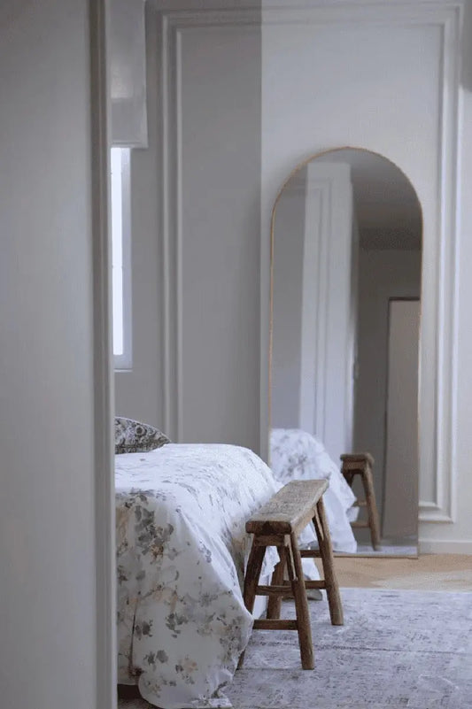 Miroir arqué doré minimaliste ( 8 Dimensions )