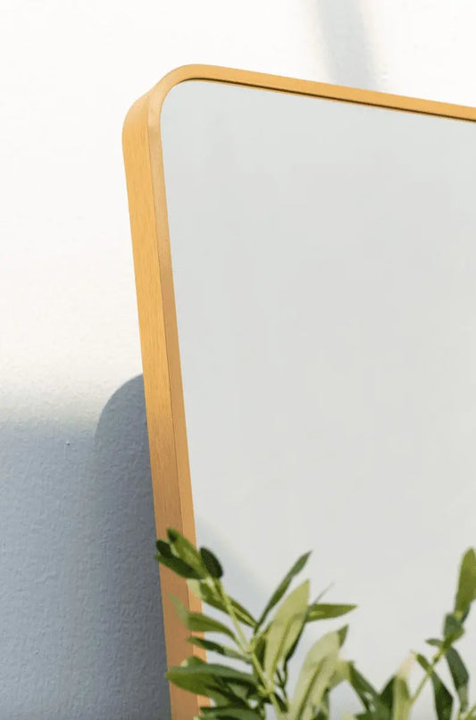 Miroir Adeline Rectangulaire Doré