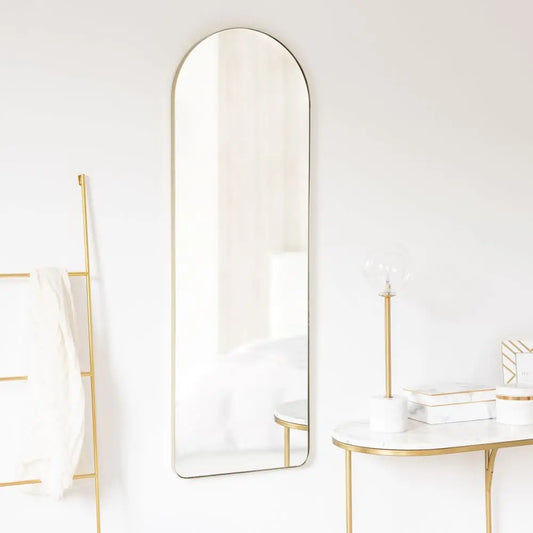 Miroir arche en métal noir 40x120cm Modernista Maroc