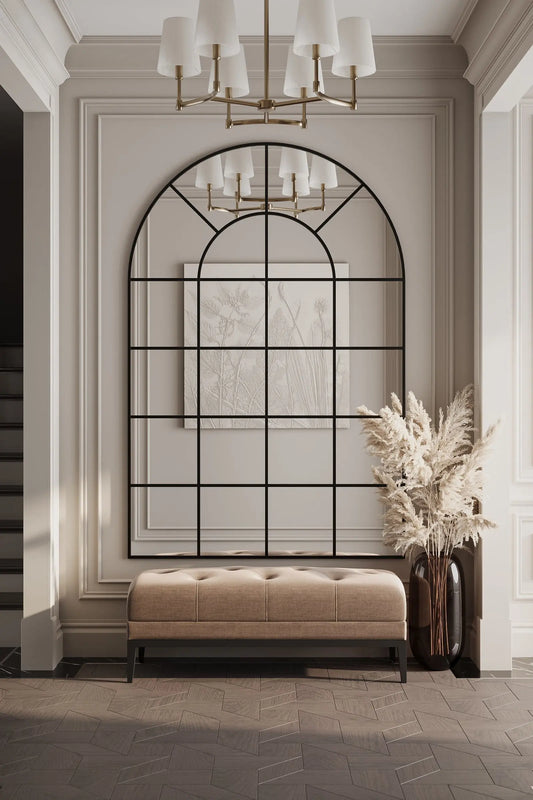 Miroir Arqué Noir XXL (210 × 140 cm) Modernista Maroc