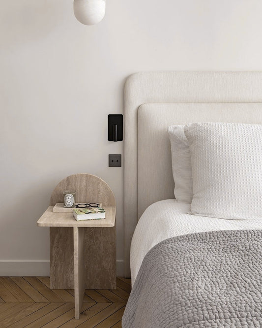 Table de chevet en travertin Nysa