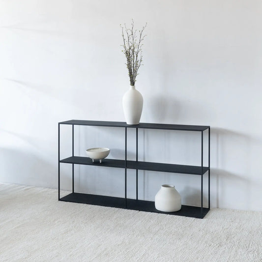 Console Onyx — version acier noir poudré Modernista Maroc