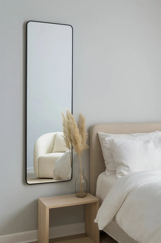 Miroir Rectangulaire Noir Modernista Maroc