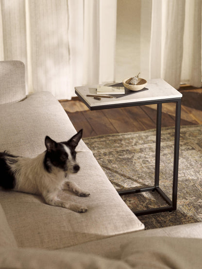 Table d’appoint en véritable marbre Solis Modernista Maroc