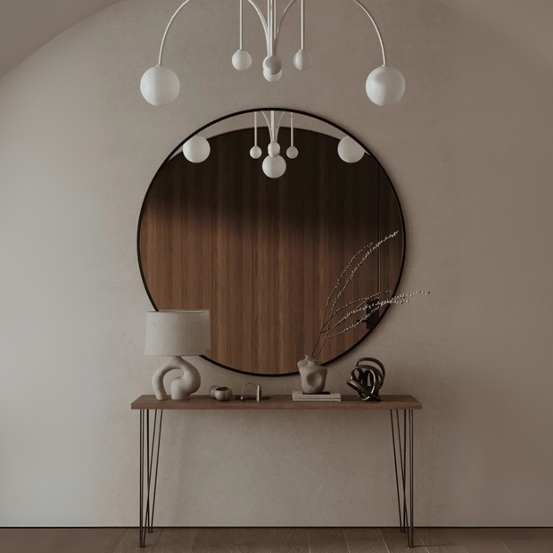 Miroir noir rond ( 5 Diamètre )