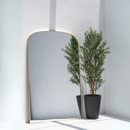 Grand Miroir XXL avec Forme Supérieure Courbée - Élégance et Modernité
