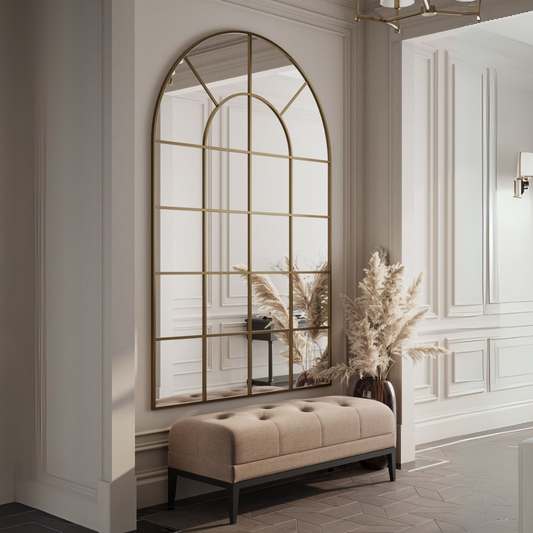 Miroir Arqué Doré XXL (210 × 140 cm)