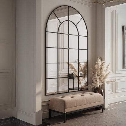 Miroir Arqué Noir XXL (210 × 140 cm)