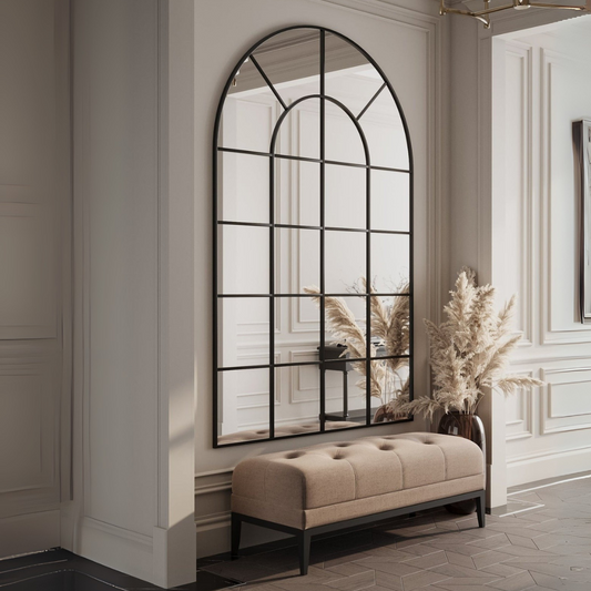 Miroir Arqué Noir XXL (210 × 140 cm)
