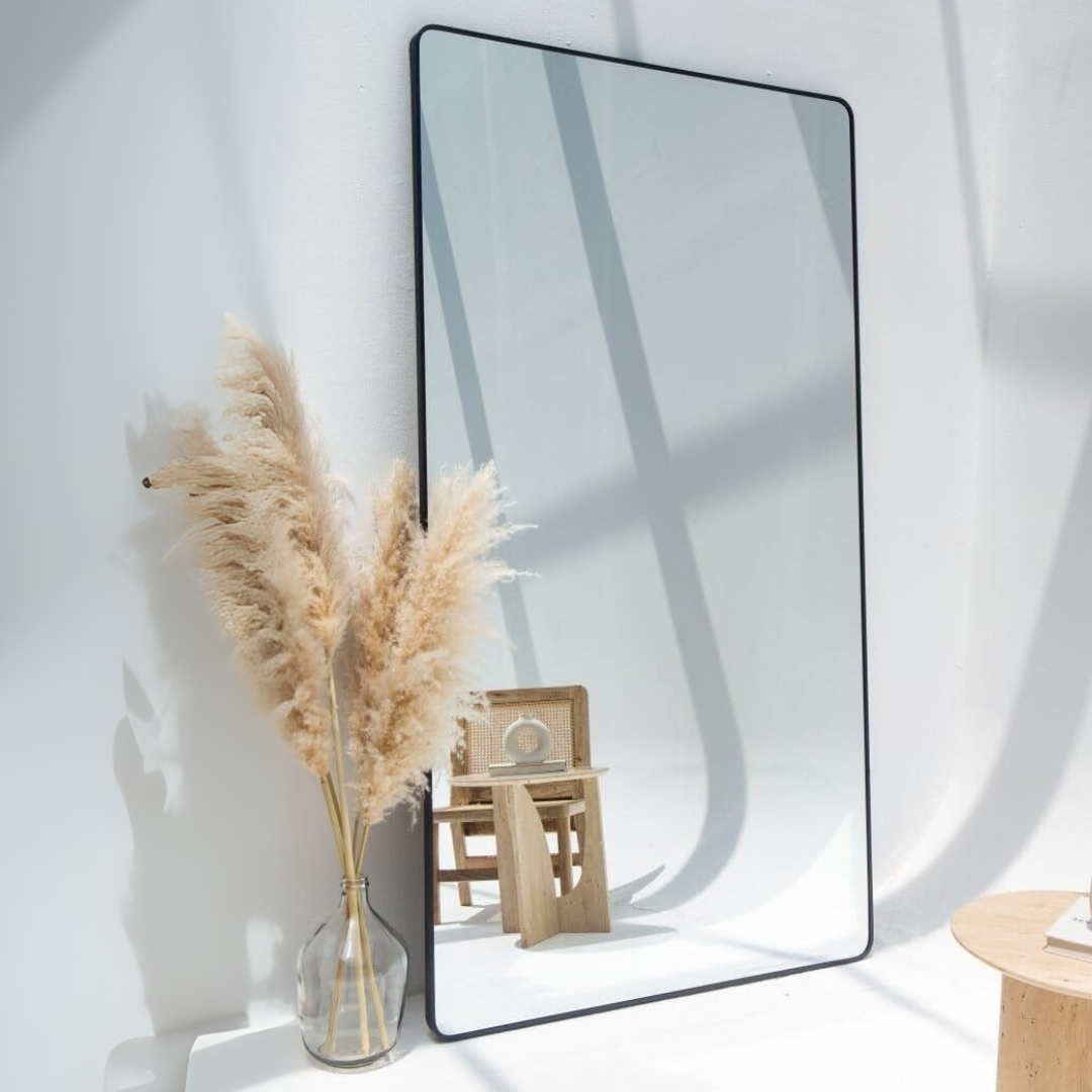 Miroir Adeline Rectangulaire Noir