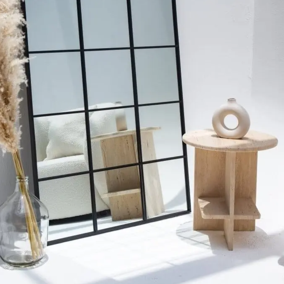 Table d’appoint en travertin ORAMA