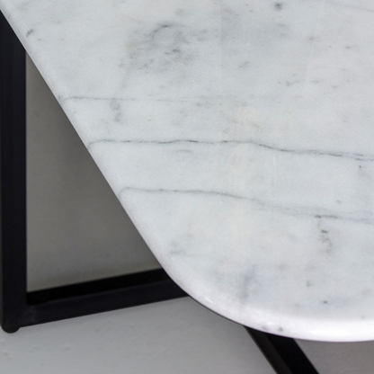 Table à manger rectangulaire en marbre blanc – Élégance intemporelle et design haut de gamme