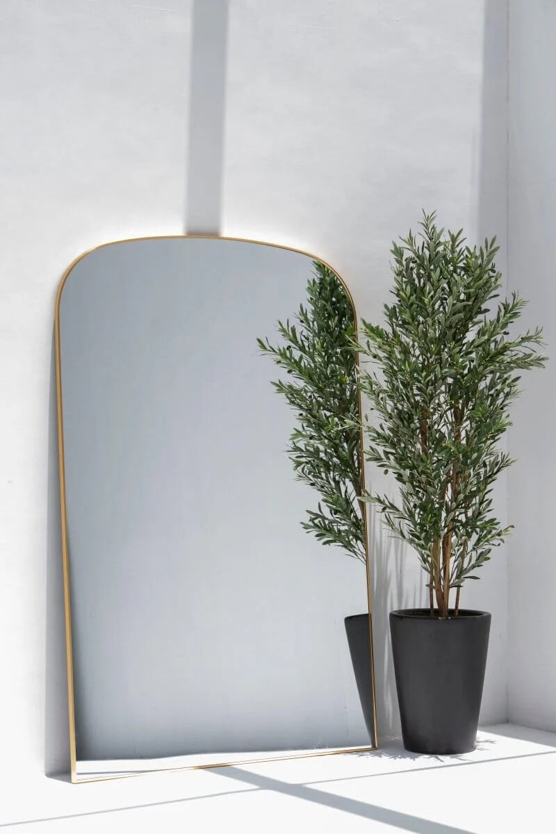 Grand Miroir XXL avec Forme Supérieure Courbée - Élégance et Modernité