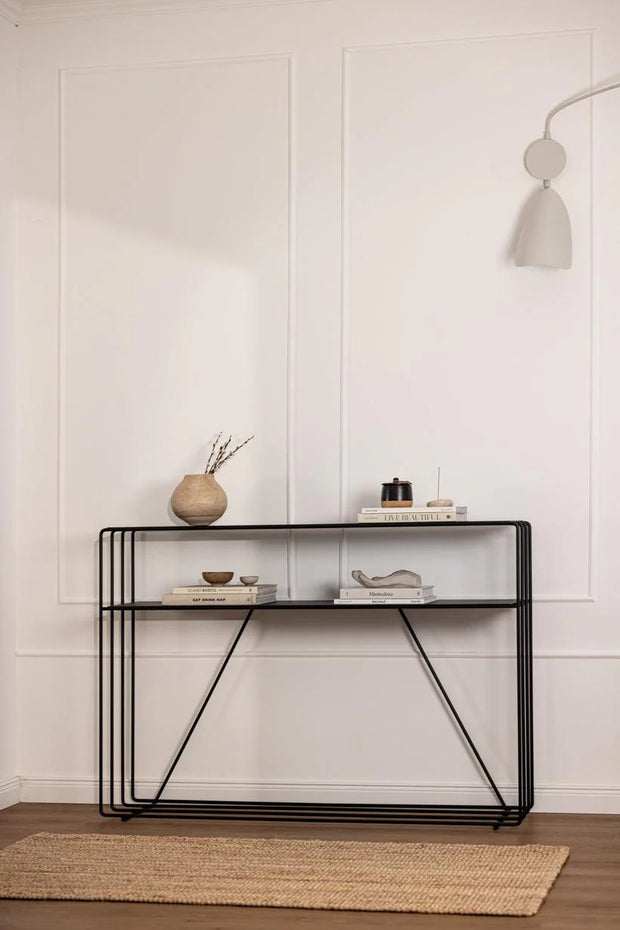 Console Minimaliste en Métal (Noir, Blanc, Beige)