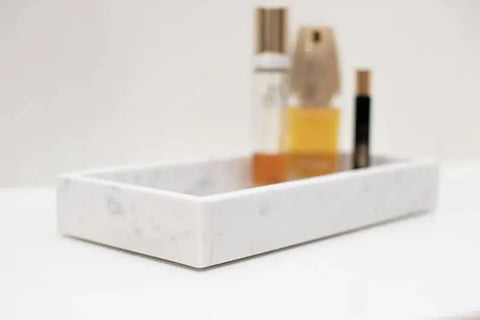 Plateau rectangulaire en Véritable Marbre - Modernista Maroc