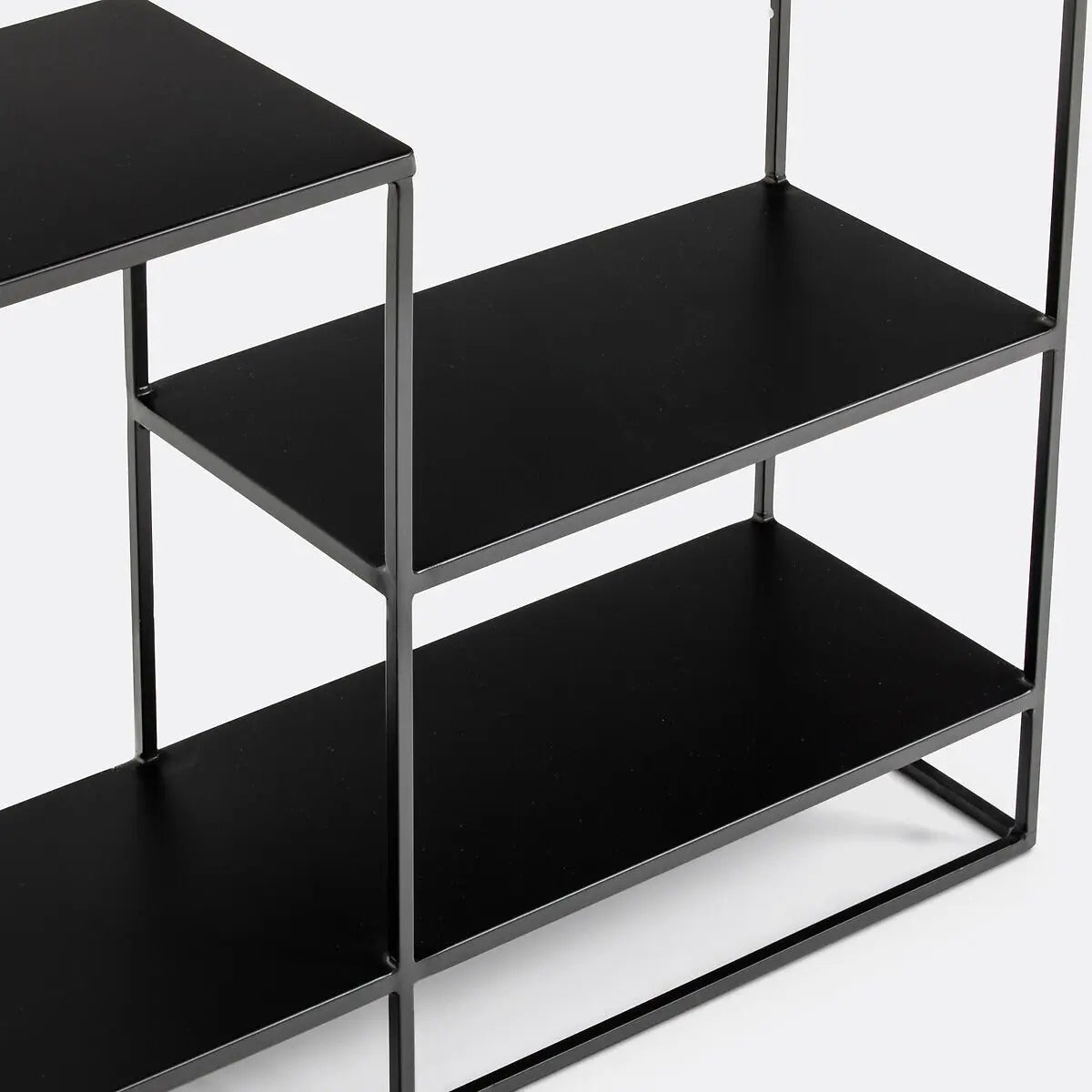 Console Asymétrique en Métal Noir
