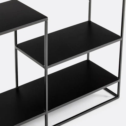 Console Asymétrique en Métal Noir