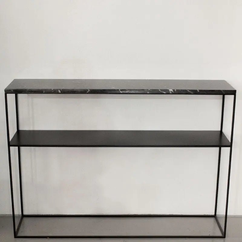 Console Atlas en marbre noir Augusta - Modernista Maroc