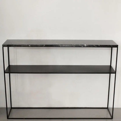 Console Atlas en marbre noir Augusta - Modernista Maroc