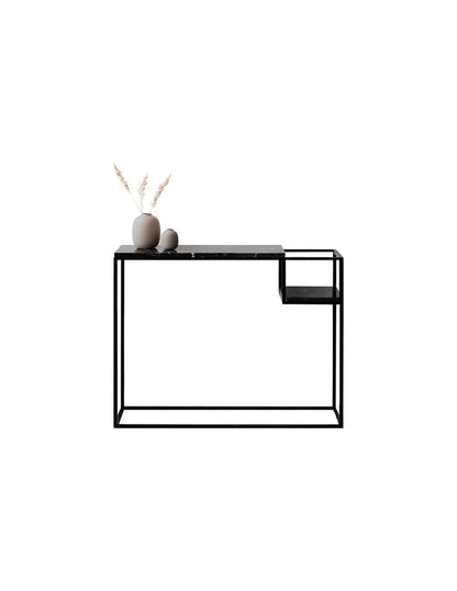 Console en Marbre et Métal – Design Épuré et Rangement Élégant - Modernista Maroc