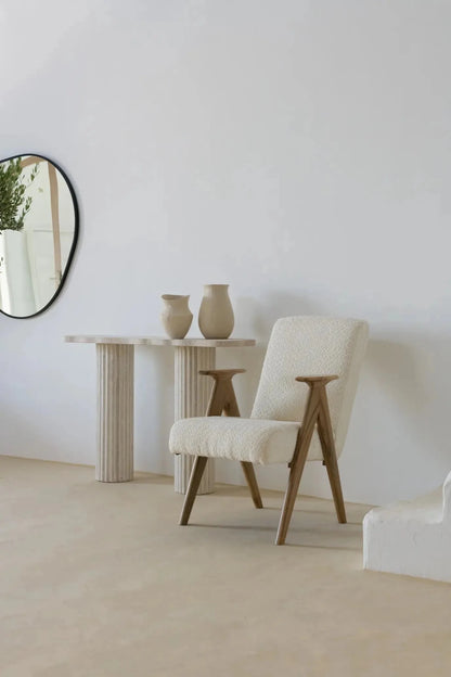 Console en travertin Hercules - Modernista Maroc