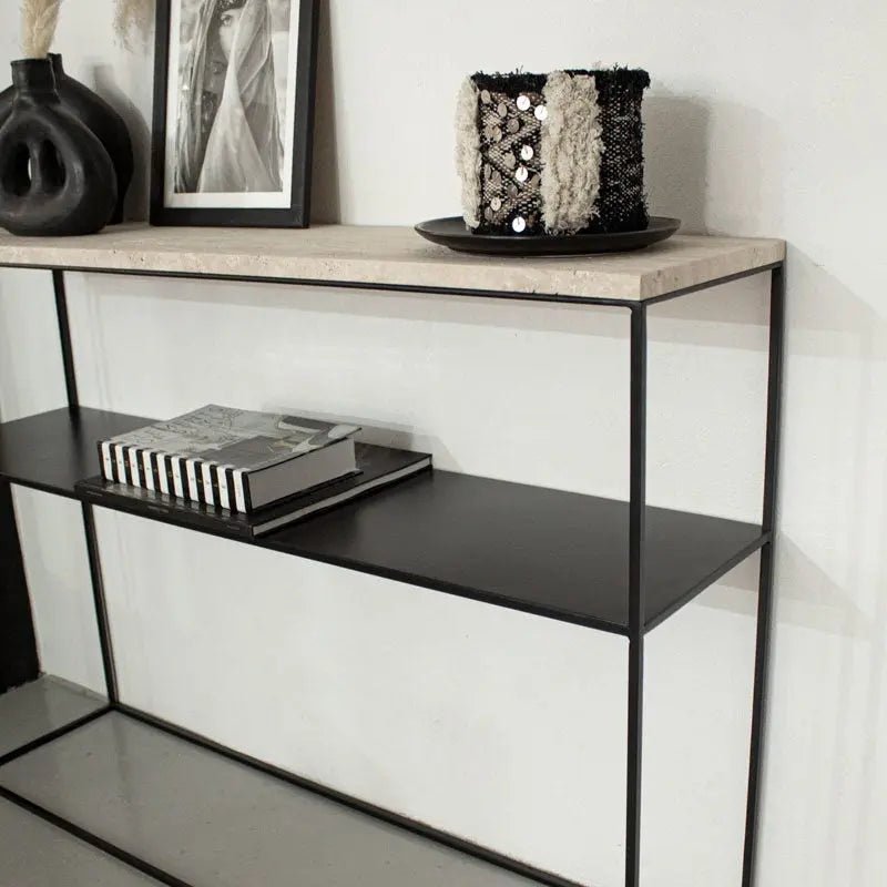 Console en travertin Mars - Modernista Maroc