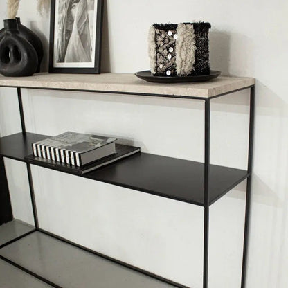 Console en travertin Mars - Modernista Maroc