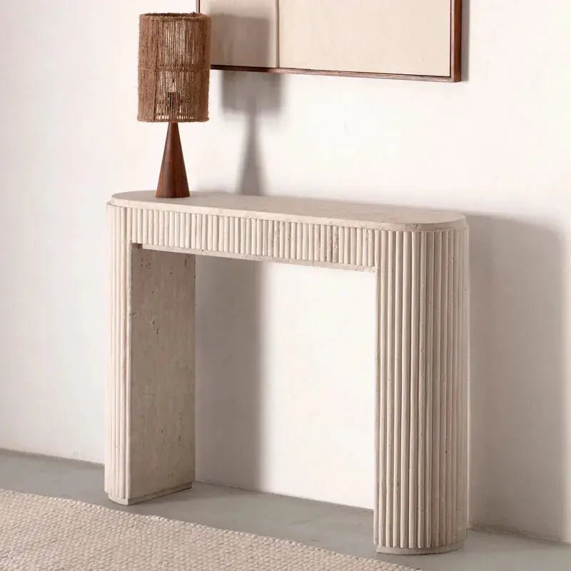 Console en travertin Thyssia - Modernista Maroc