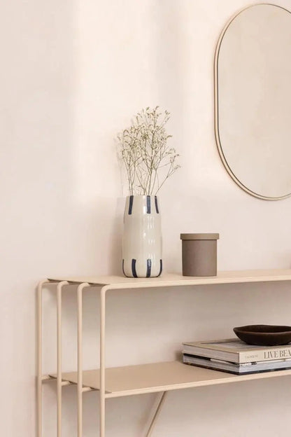 Console Minimaliste en Métal (Noir, Blanc, Beige) - Modernista Maroc