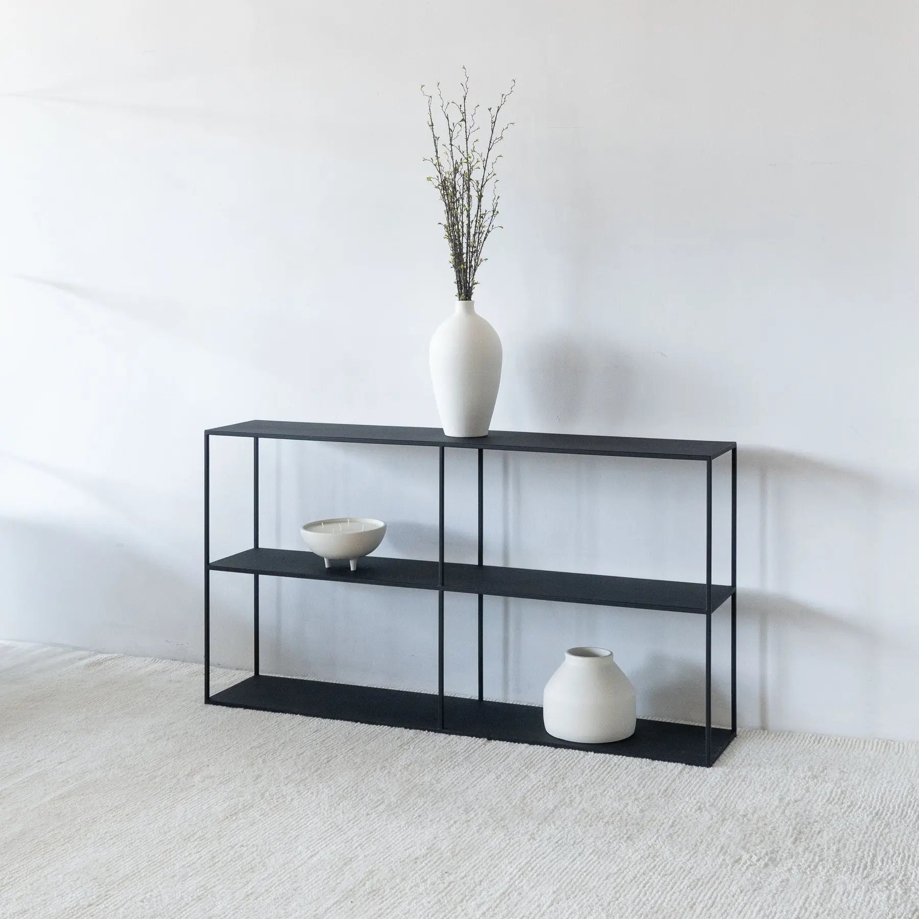 Console Onyx — version acier noir poudré - Modernista Maroc