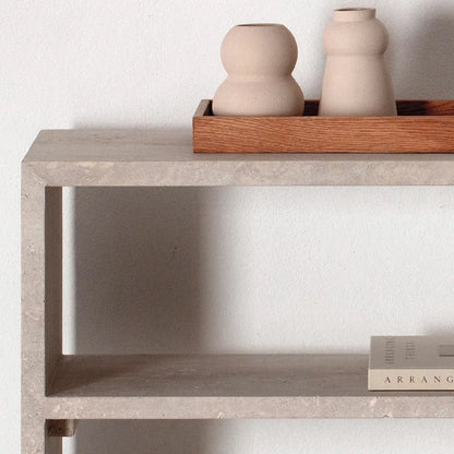 Console d'entrée en travertin Aurora