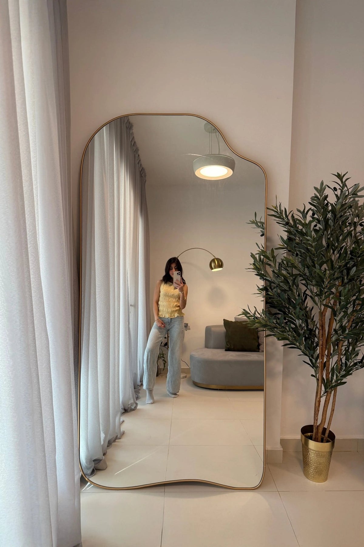 Grand Miroir avec Forme Irrégulière - Modernista Maroc