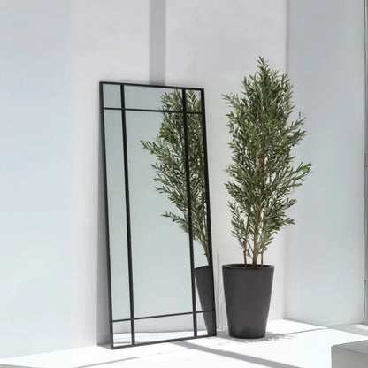 Grand Miroir Noir Rectangulaire - Modernista Maroc