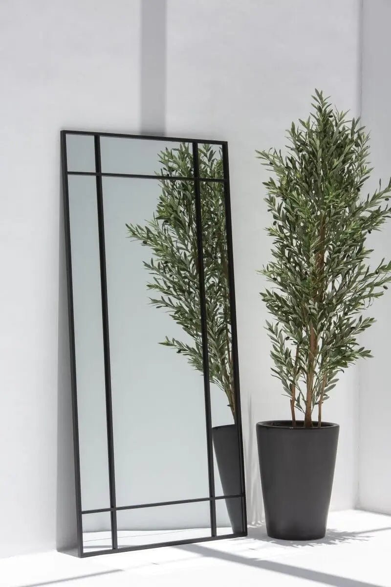 Grand Miroir Noir Rectangulaire - Modernista Maroc