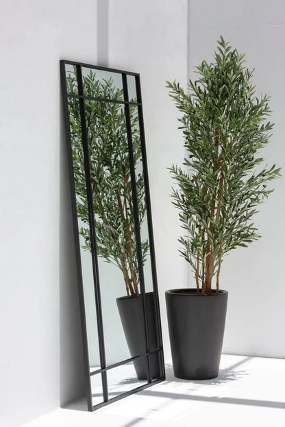 Grand Miroir Noir Rectangulaire - Modernista Maroc