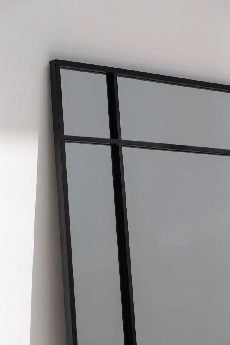 Grand Miroir Noir Rectangulaire - Modernista Maroc