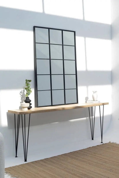 Grand Miroir Noir Rectangulaire - Modernista Maroc